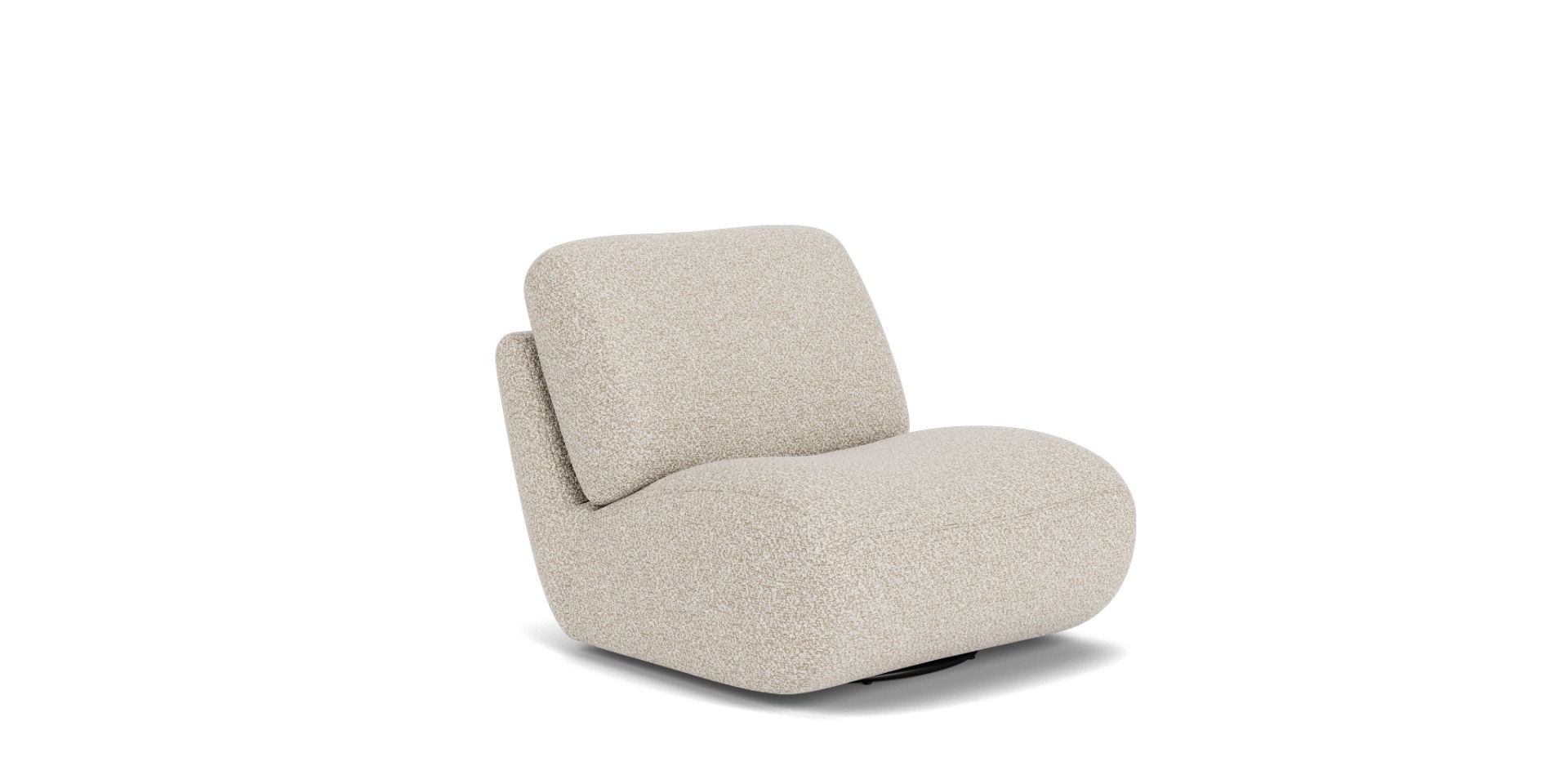 Leify swivel chair in coda fabric light grey