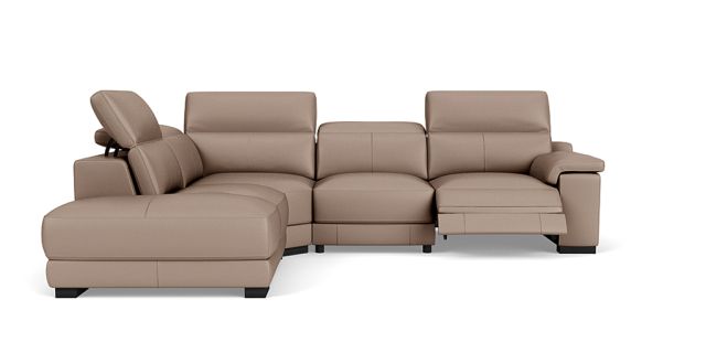 sectional couch with electric recliner