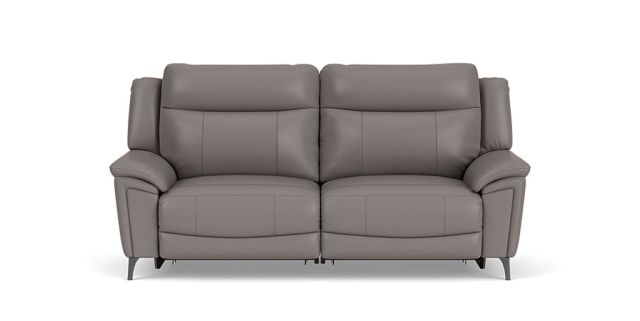 Belfast leather 3 seat dual electric recliner + electric headrest
