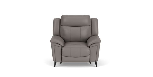Belfast leather electric recliner + headrest
