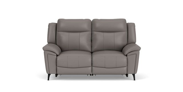 Belfast leather 2 seat dual electric recliner + electric headrest