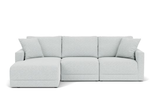 Claude 3 seat & left facing chaise