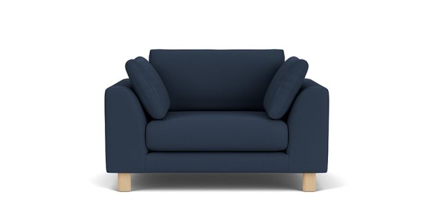 Alice Armchair in navy fabric