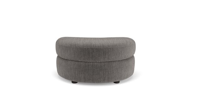 Snuggle petite fabric ottoman small