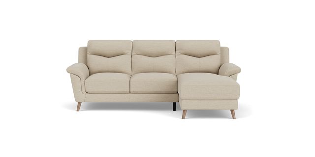 Victoria 2 seat + right arm facing chaise in fabric