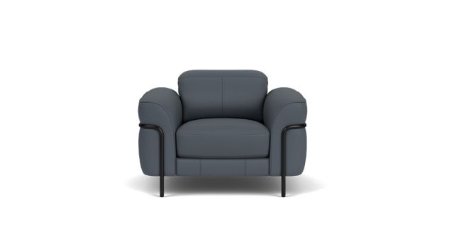Barry armchair with adjustable headrest