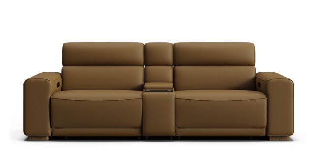 Bodhi 3 seat dual zero-gravity electric recliners with electric telescopic headrests & console