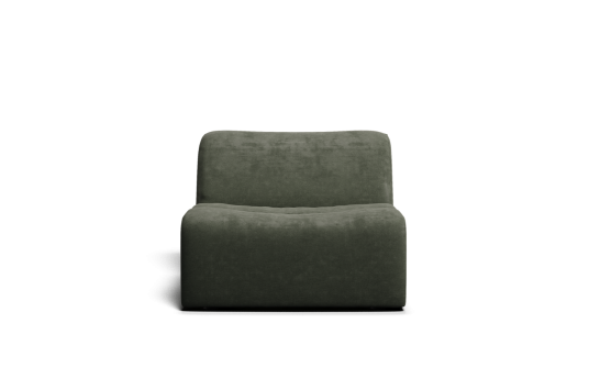 Elio 1.5 seat armless chair