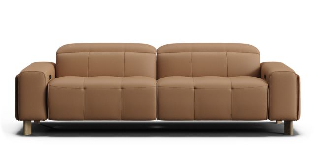 Gaia 3 seat dual zero-gravity electric recliners with electric headrests