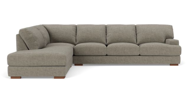 Melbourne 6 seat corner modular with left facing terminal