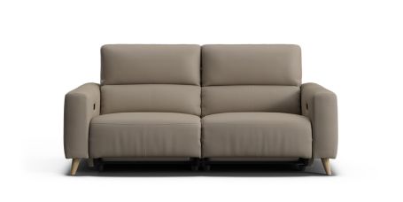 Blaise 3 seat dual electric recliners with electric telescopic headrests & electric lumbar | Plush