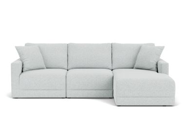 Claude 3 seat & right facing chaise | Plush