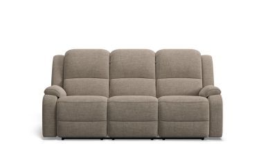 Palazzo 3 seat dual electric recliners in oregon fabric mocha | Plush