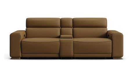 Bodhi 3 seat dual zero-gravity electric recliners with electric telescopic headrests & console | Plush