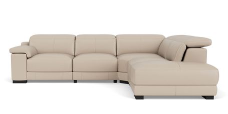 Austin 2.5 seat corner modular with electric recliner + right facing terminal