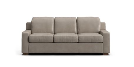 Munich 3 seat sofabed in cuba leather stone wash