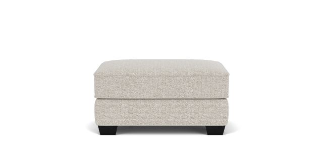 Adeline Ottoman in dove fabric
