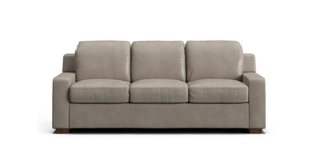 Munich 3 seat sofabed in cuba leather stone wash