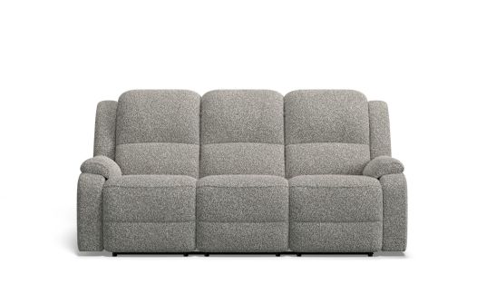 Palazzo 3 seat dual electric recliners in summer fabric pale moss | Plush
