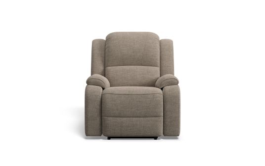 Palazzo electric recliner in oregon fabric mocha | Plush