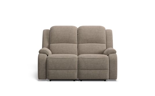 Palazzo 2 seat dual electric recliners in oregon fabric mocha | Plush