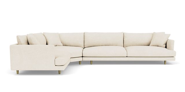 Malibou 6 seat left facing corner modular | Plush