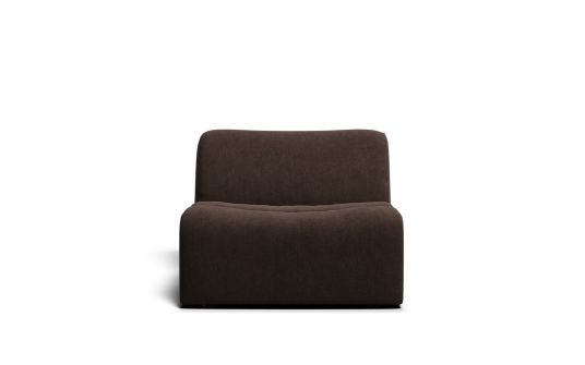 Elio 1.5 seat armless chair | Plush