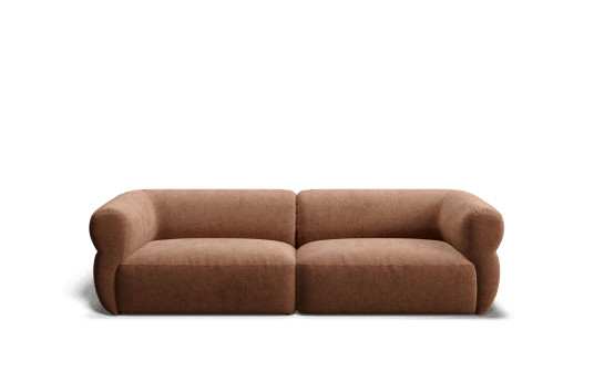 Oria 3.5 seat (2 pieces) in pink fabric | Plush