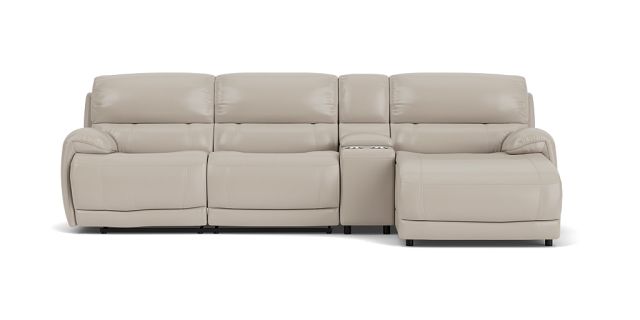 Atlanta 2.5 seat electric recliner + console + right facing reclining chaise