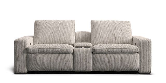 Barossa 3 seat dual electric recliners with electric headrests & console