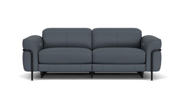 Barry 3 seat dual electric recliners (Rechargeable Battery) with electric headrests | Plush