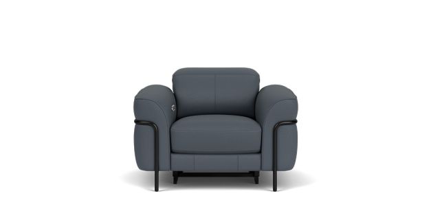 Barry electric recliner with electric headrest | Plush