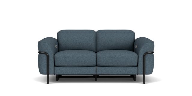 Bristol 2 seat dual electric recliners (Rechargeable Battery) with electric headrests | Plush