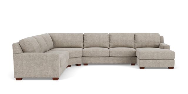 Cooper 9 seat corner modular with right facing chaise | Plush