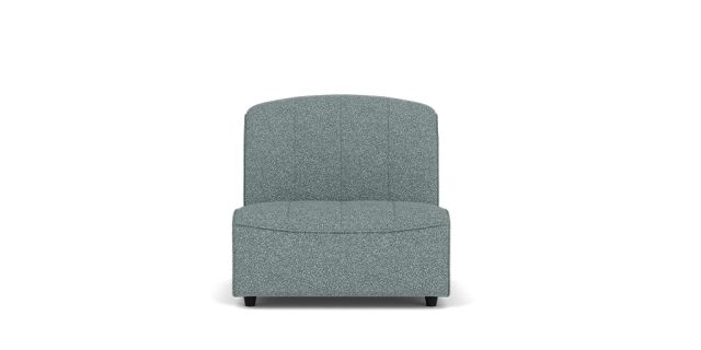 Hana 1.5 seat armless chair | Plush