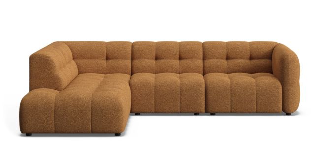 Elona 6 seat corner modular with left facing terminal | Plush