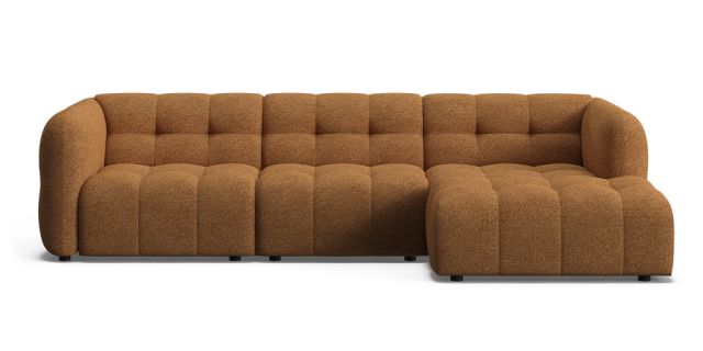 Elona 3 seat & right facing chaise | Plush