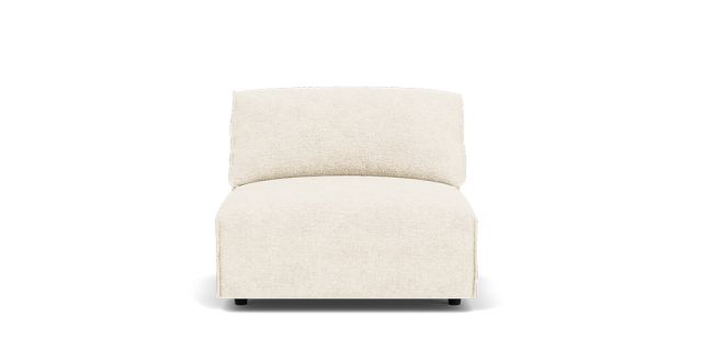 Jarvis 1.5 seat armless chair | Plush
