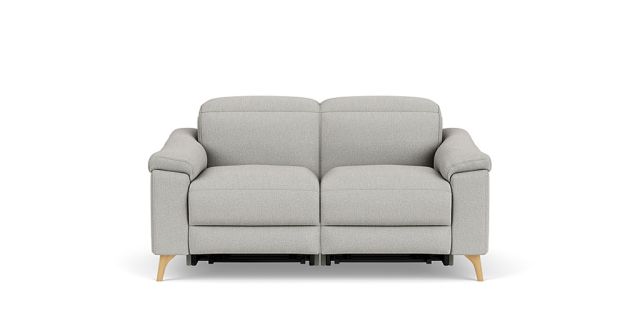 Mirow 2 seat dual electric recliner + electric headrest in ancona livid fabric