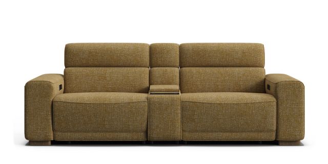 Rhea 3 seat dual zero-gravity electric recliners with electric telescopic headrests & console | Plush