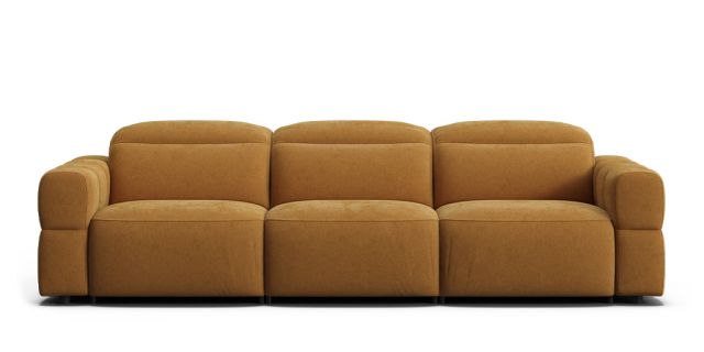 Scarlet 4.5 seat dual electric recliner with electric headrests | Plush