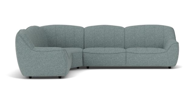 Hana 6 seat left facing corner modular | Plush