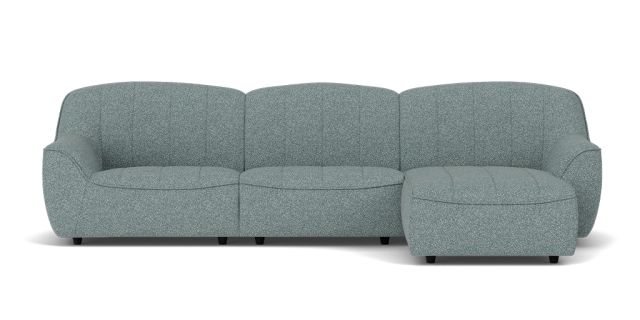 Hana 3 seat & right facing chaise | Plush