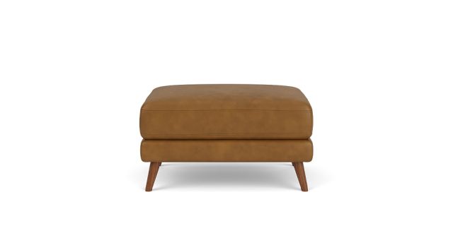 Zane ottoman large with chestnut leg